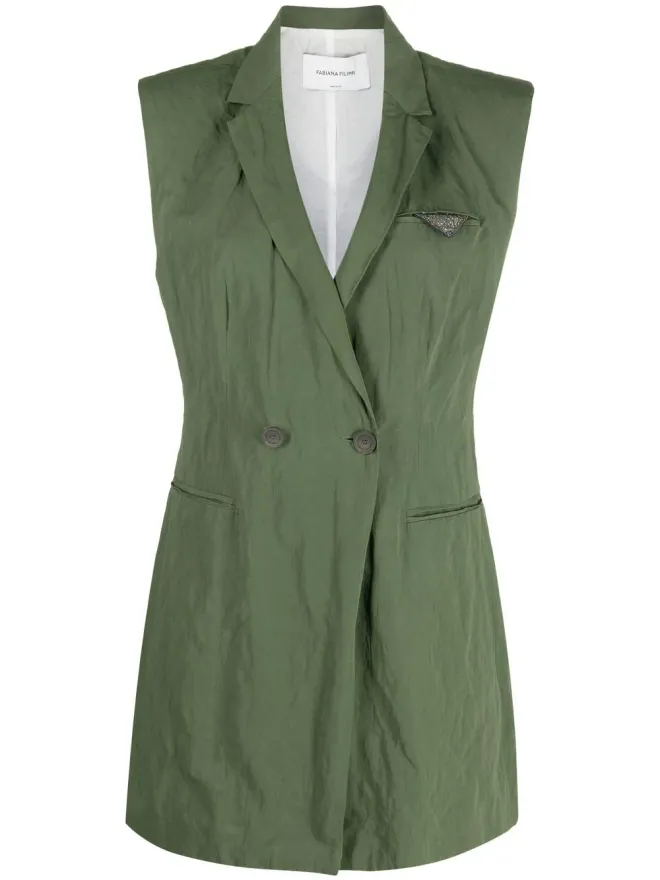Fabiana Filippi Fabiana Filippi ノースリーブ ダブルブレスト ブレザーの商品画像