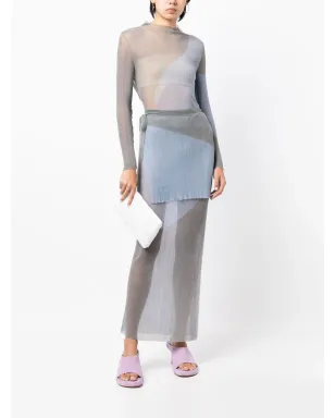 Eckhaus Latta 水彩風ロングスリーブトップ - ブルー - サムネイル3