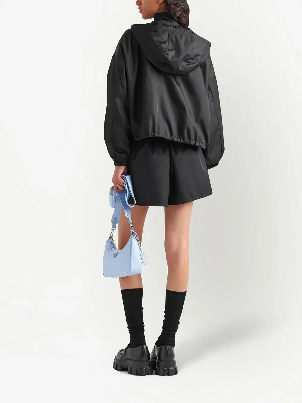 Prada Re-Nylon クロップドジャケット - 画像3