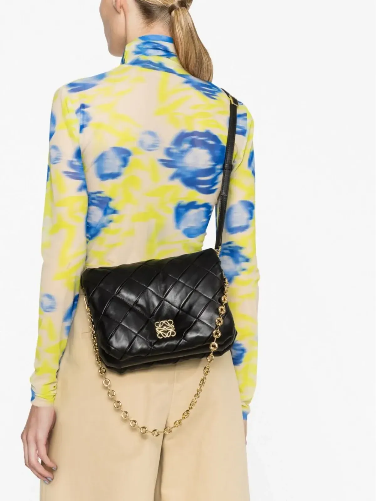 LOEWE Goya パファー・クロスボディバッグ - 画像3