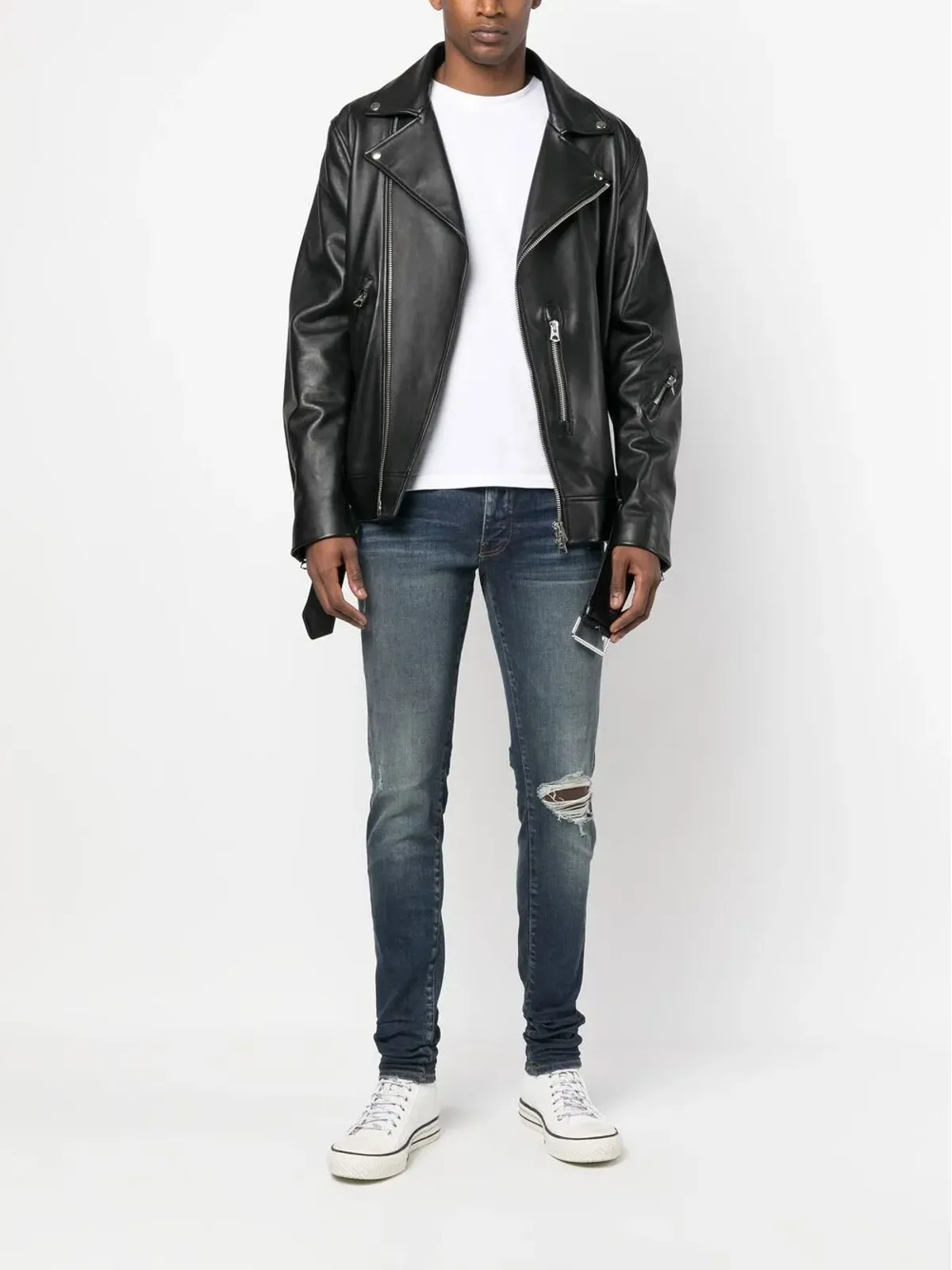 AMIRI ダメージ加工スキニージーンズ - 画像2