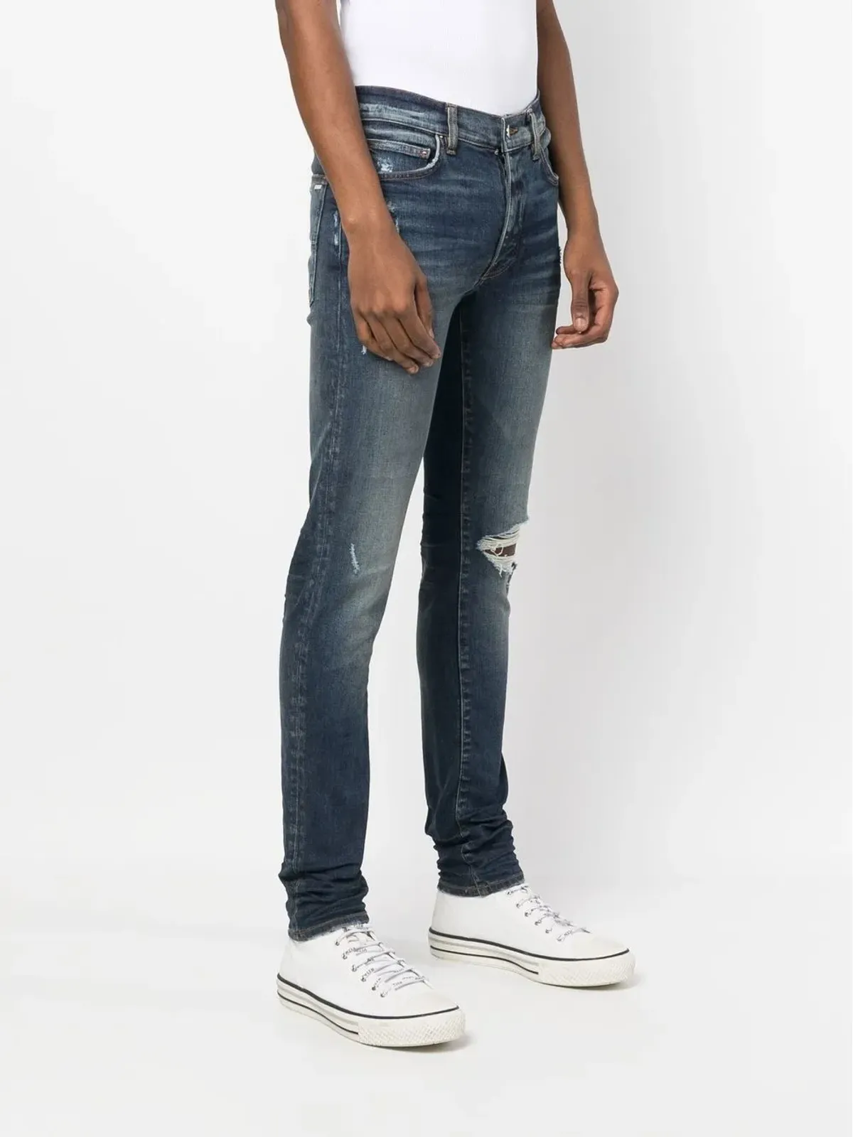 AMIRI ダメージ加工スキニージーンズ - 画像3