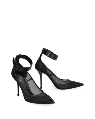 Alexander McQueen 85mm メッシュパンプス - ブラック - サムネイル2