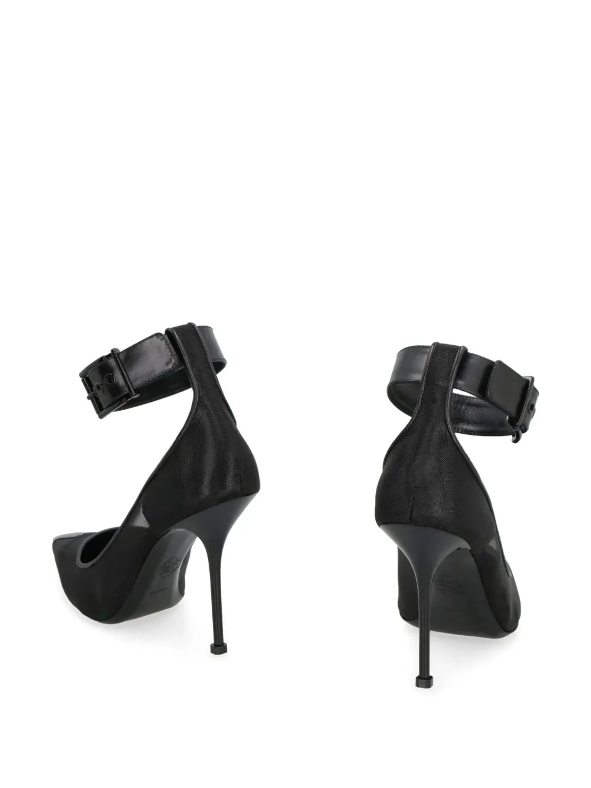 Alexander McQueen 85mm メッシュパンプス - ブラック - 画像3