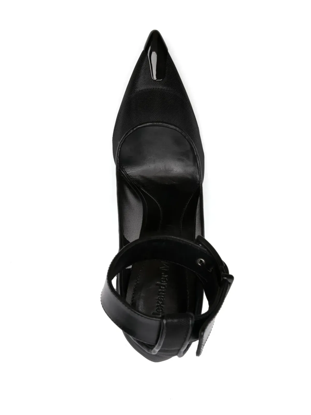 Alexander McQueen 85mm メッシュパンプス - ブラック - 画像4