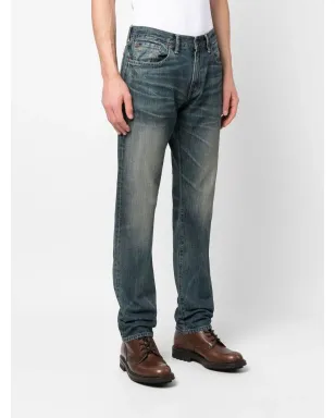 Ralph Lauren RRL ストレートレッグ ウォッシュドデニムジーンズ - ブルー - サムネイル3