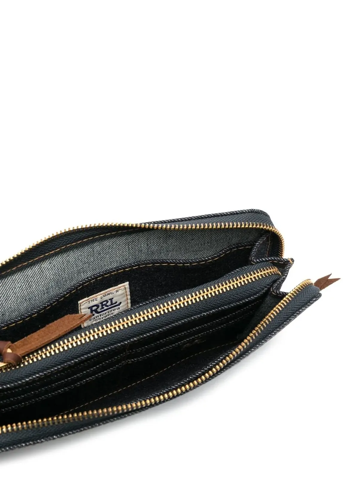 Ralph Lauren RRL ロゴプレート付きデニムウォレット - 画像3