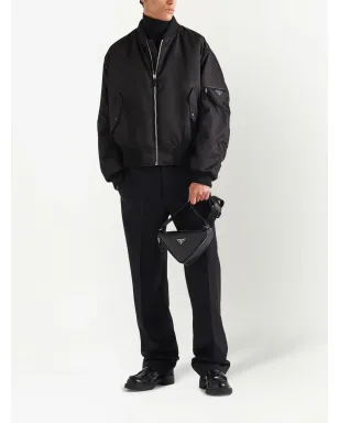 Prada ジップドボンバージャケット ブラック - サムネイル2