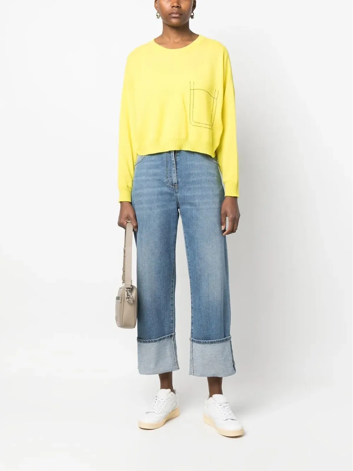 Fabiana Filippi bead-embellished cashmere jumper - 画像2
