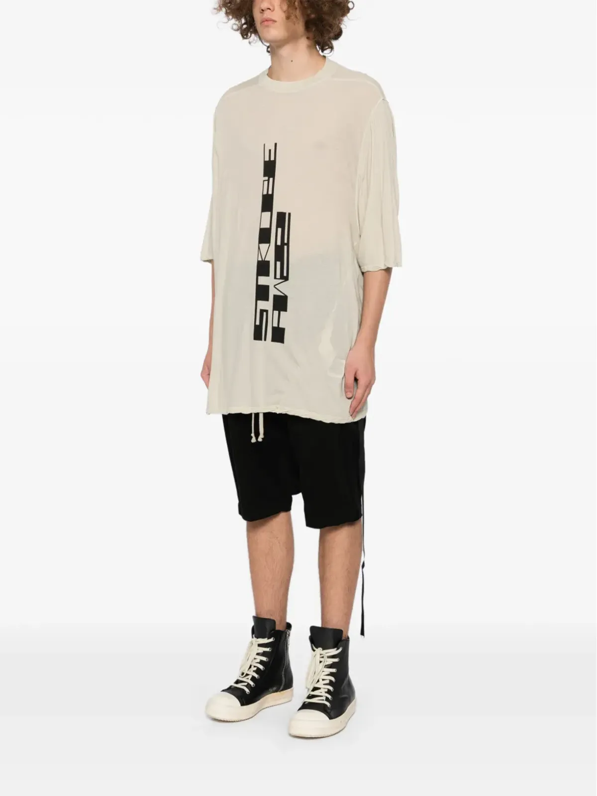 Rick Owens DRKSHDW ジャンボTシャツ - 画像3