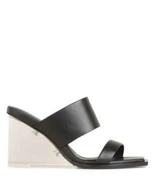 Alexander McQueen レザーサンダル - ブラック - サムネイル1