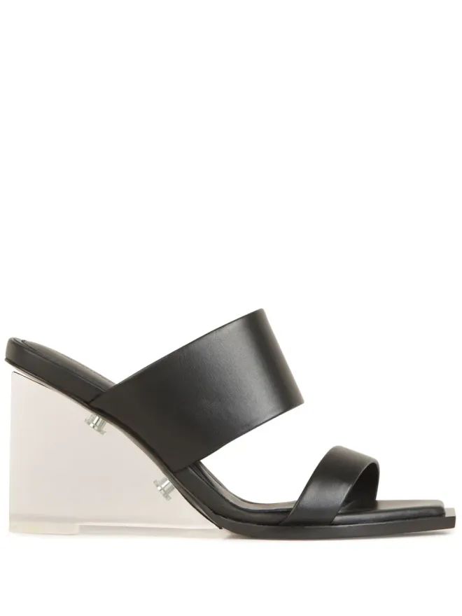 Alexander McQueen Alexander McQueen レザーサンダル - ブラックの商品画像