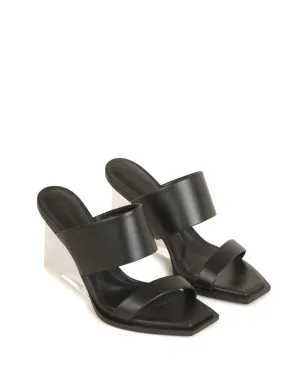 Alexander McQueen レザーサンダル - ブラック - サムネイル2