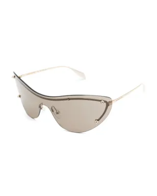 Alexander McQueen Eyewear frameless-design sunglasses - Silver - サムネイル2