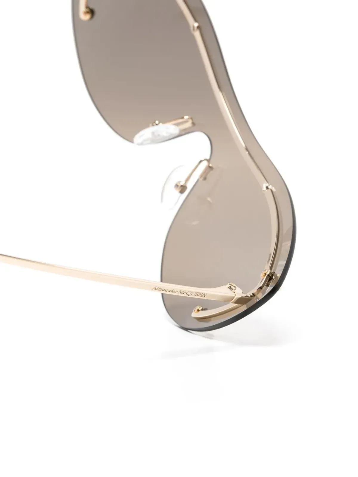 Alexander McQueen Eyewear frameless-design sunglasses - Silver - 画像3