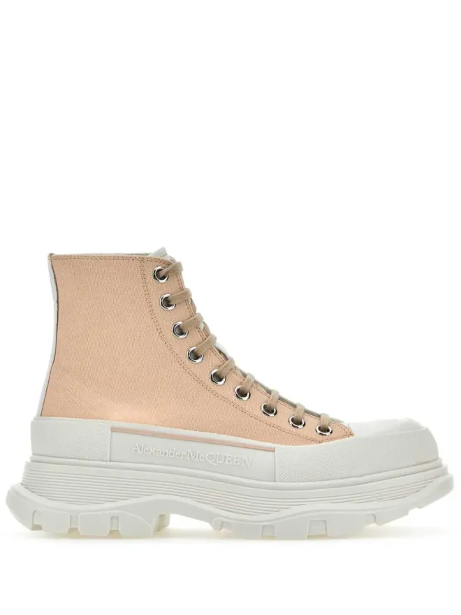 Alexander McQueen Alexander McQueen トレッドスリック ハイトップスニーカー - ピンクの商品画像