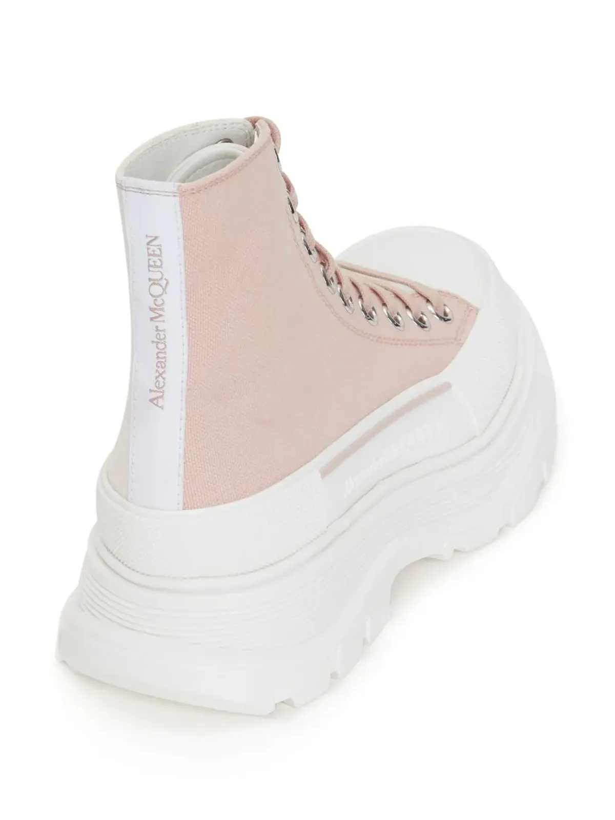 Alexander McQueen トレッドスリック ハイトップスニーカー - ピンク - 画像3
