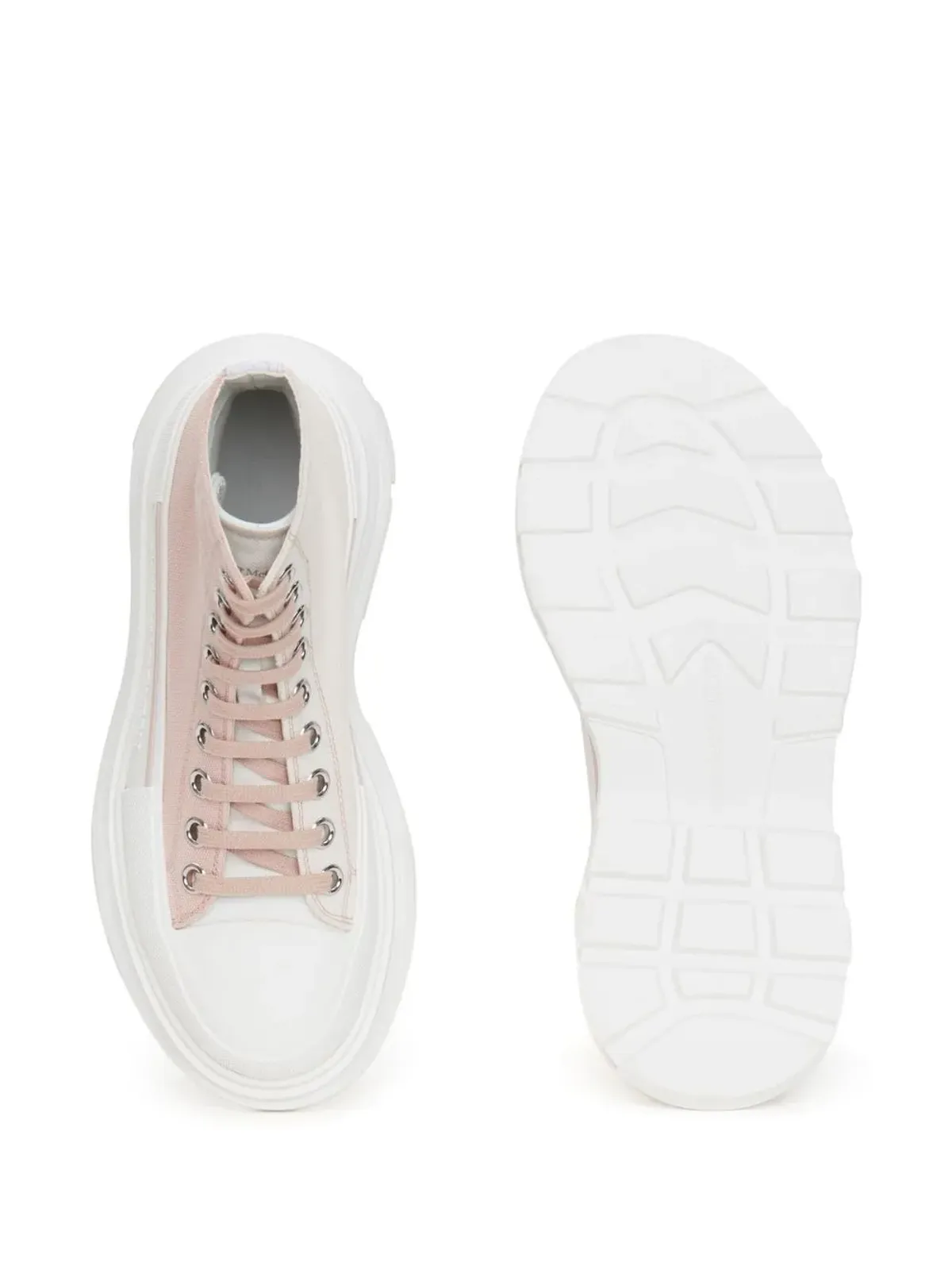 Alexander McQueen トレッドスリック ハイトップスニーカー - ピンク - 画像4