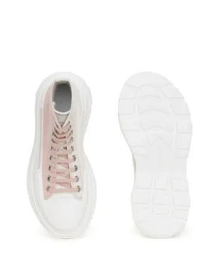 Alexander McQueen トレッドスリック ハイトップスニーカー - ピンク - サムネイル4