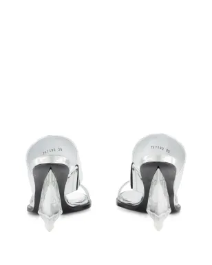 Alexander McQueen スクエアトゥ ウェッジ・プラットフォーム サンダル - サムネイル3