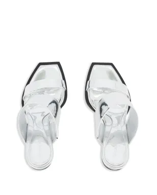 Alexander McQueen スクエアトゥ ウェッジ・プラットフォーム サンダル - サムネイル4