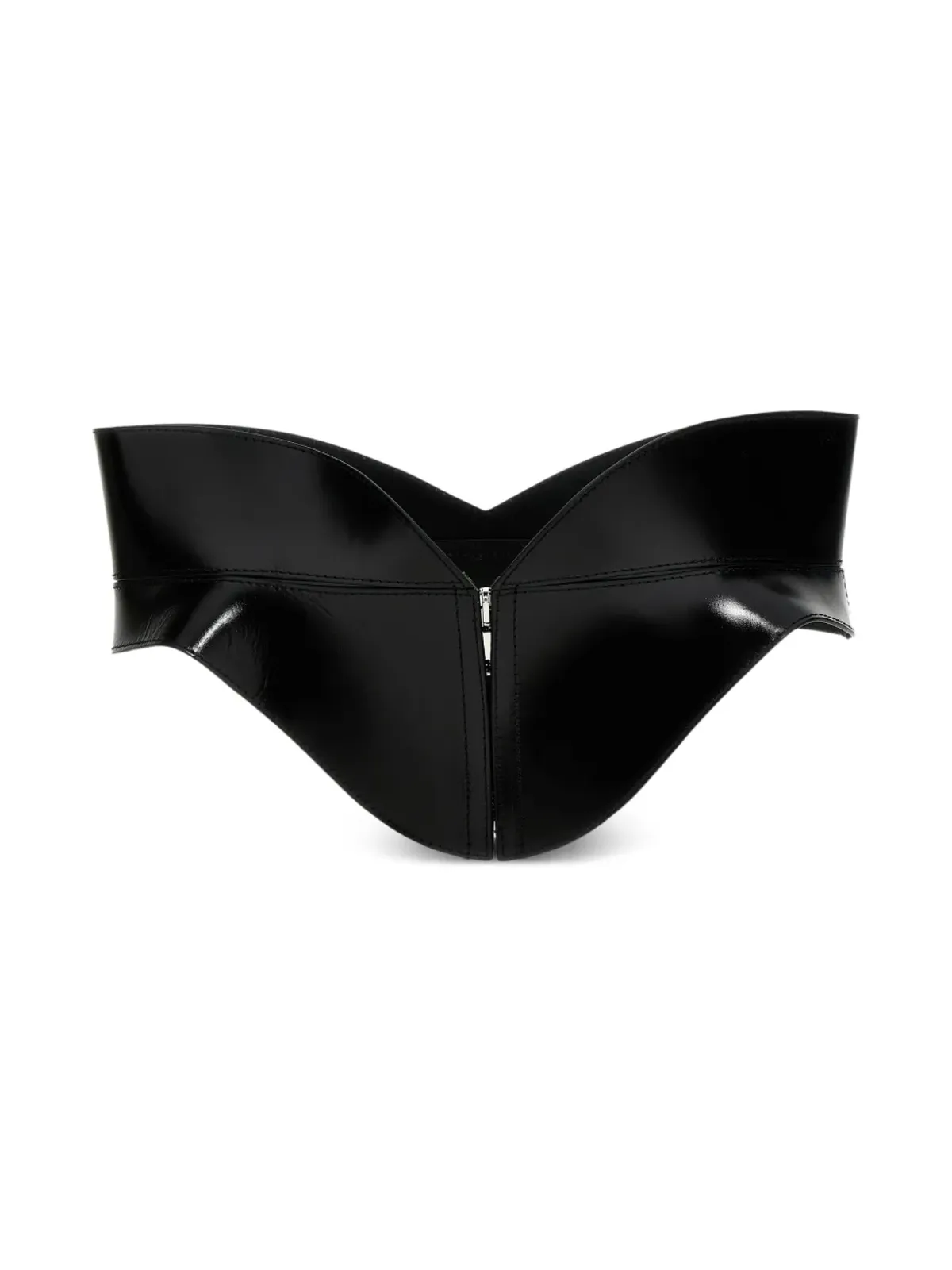 Alexander McQueen レザーコルセット風ベルト - 画像2