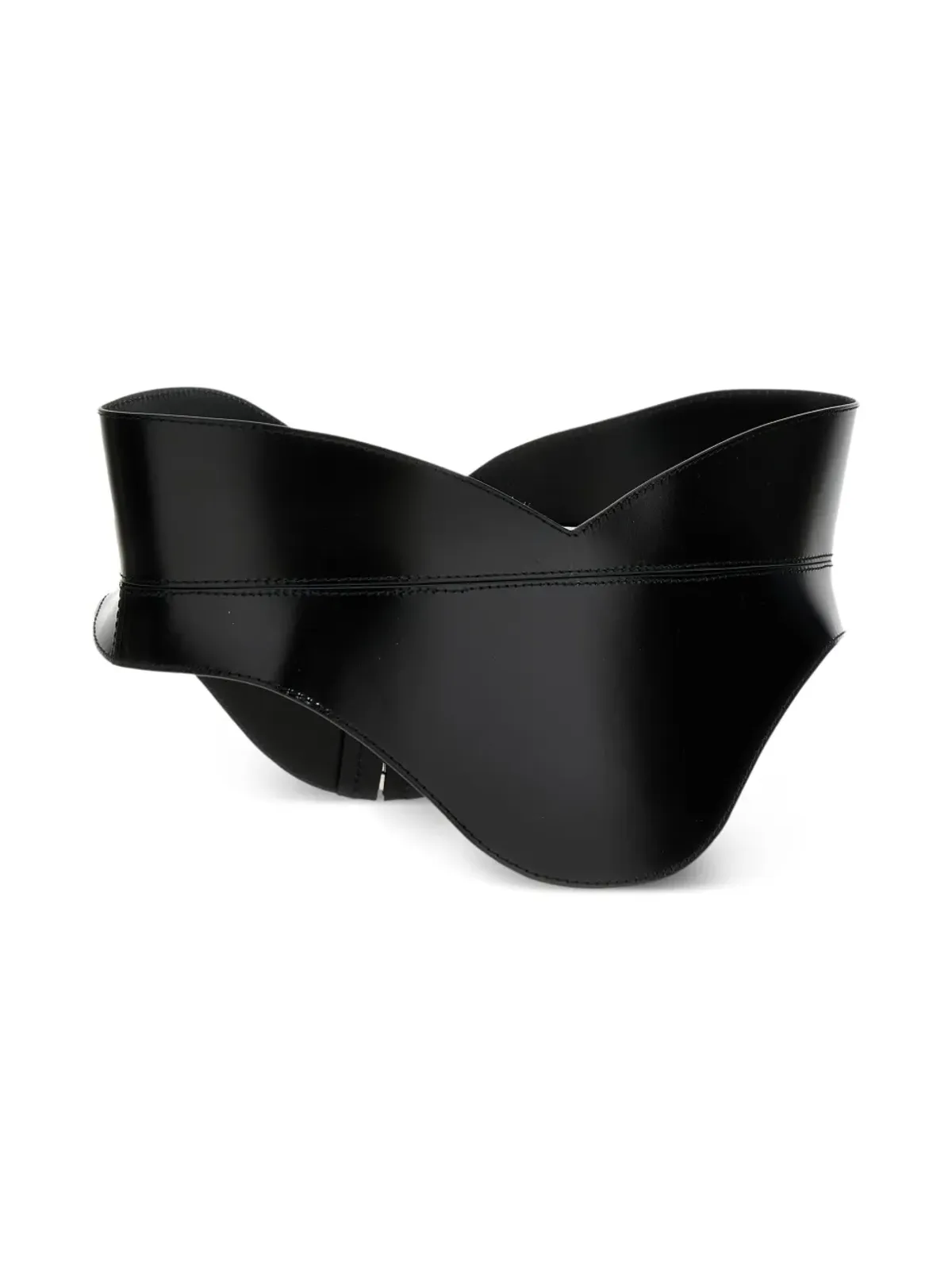Alexander McQueen レザーコルセット風ベルト - 画像3