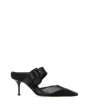 Alexander McQueen 65mm パンクバックル メッシュミュール - サムネイル2