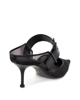 Alexander McQueen 65mm パンクバックル メッシュミュール - サムネイル3