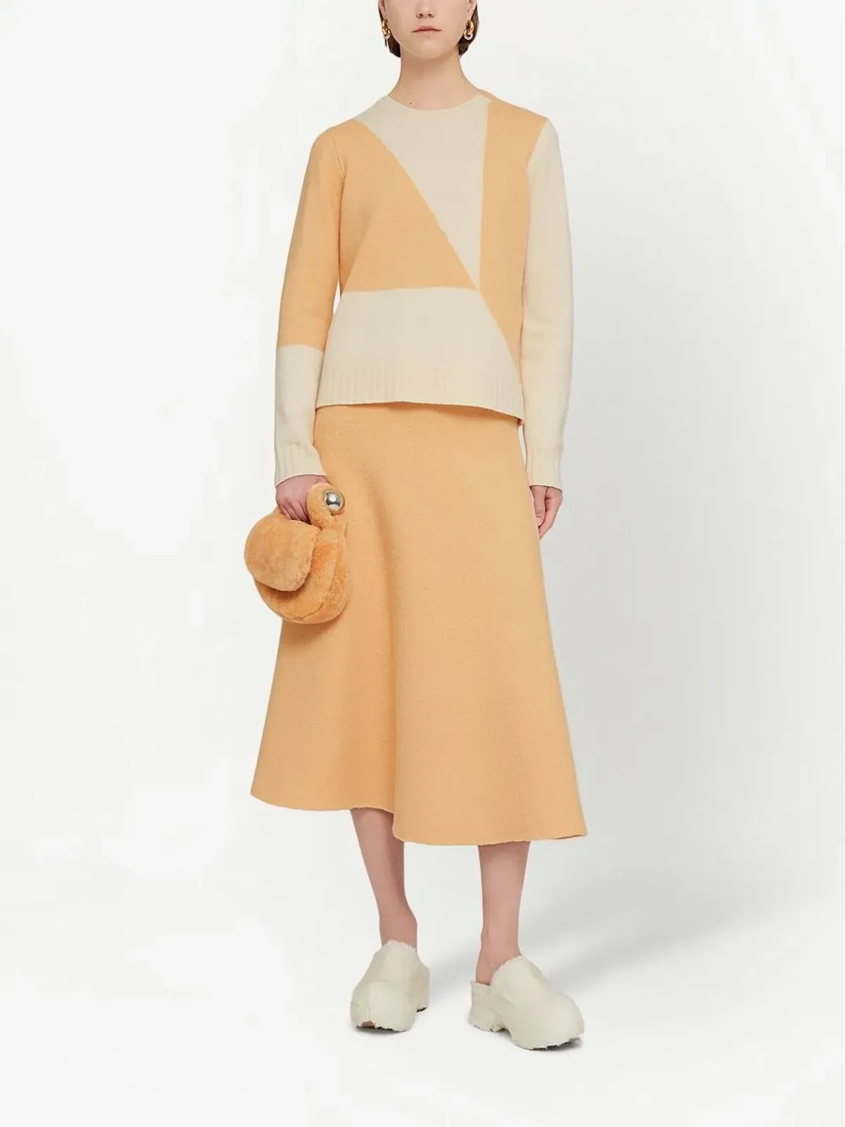Jil Sander カラーブロックプリント ニットジャンパー - 画像2