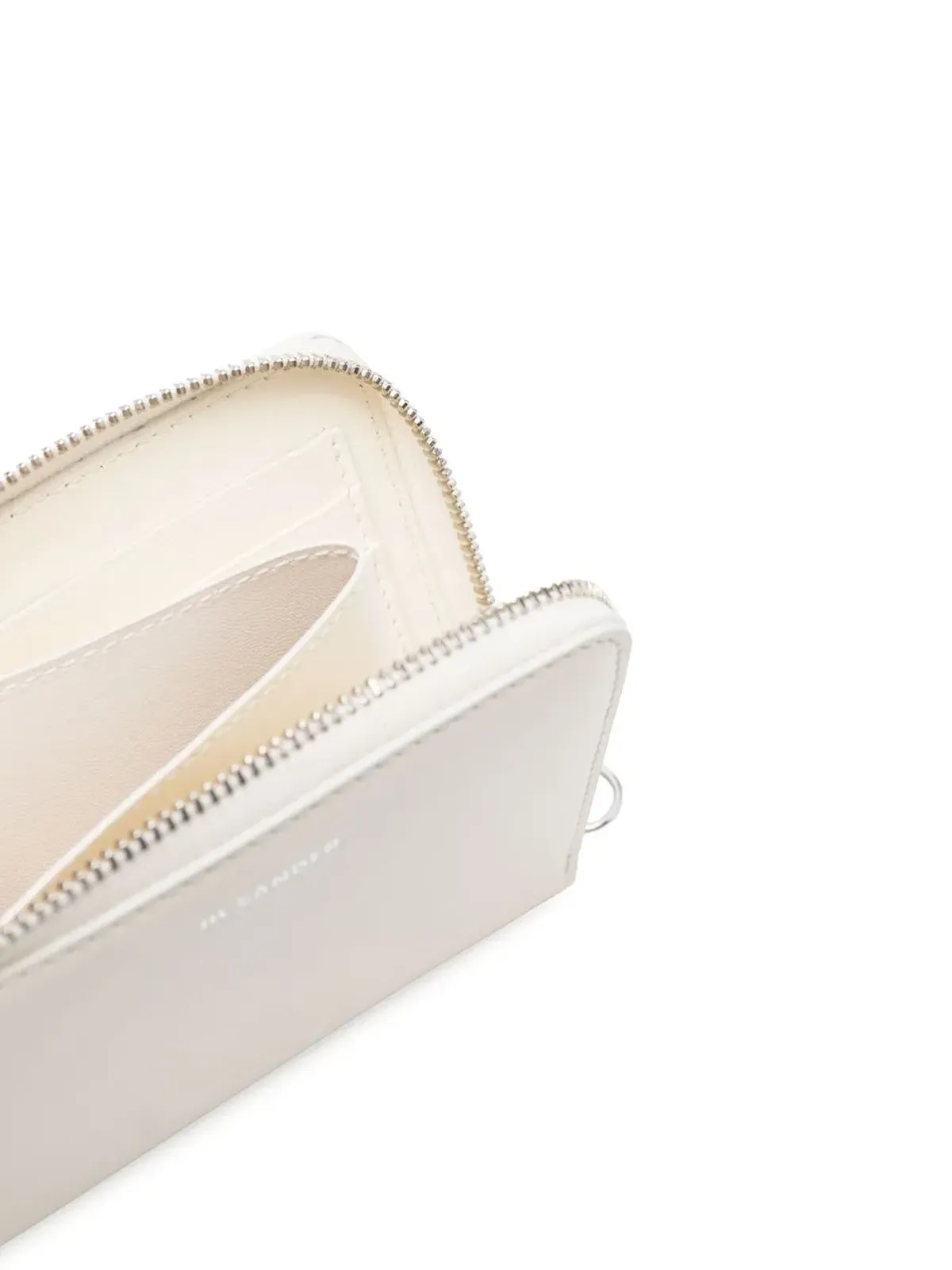 Jil Sander ロゴスタンプ ジップアップ ウォレット - ニュートラル - 画像3