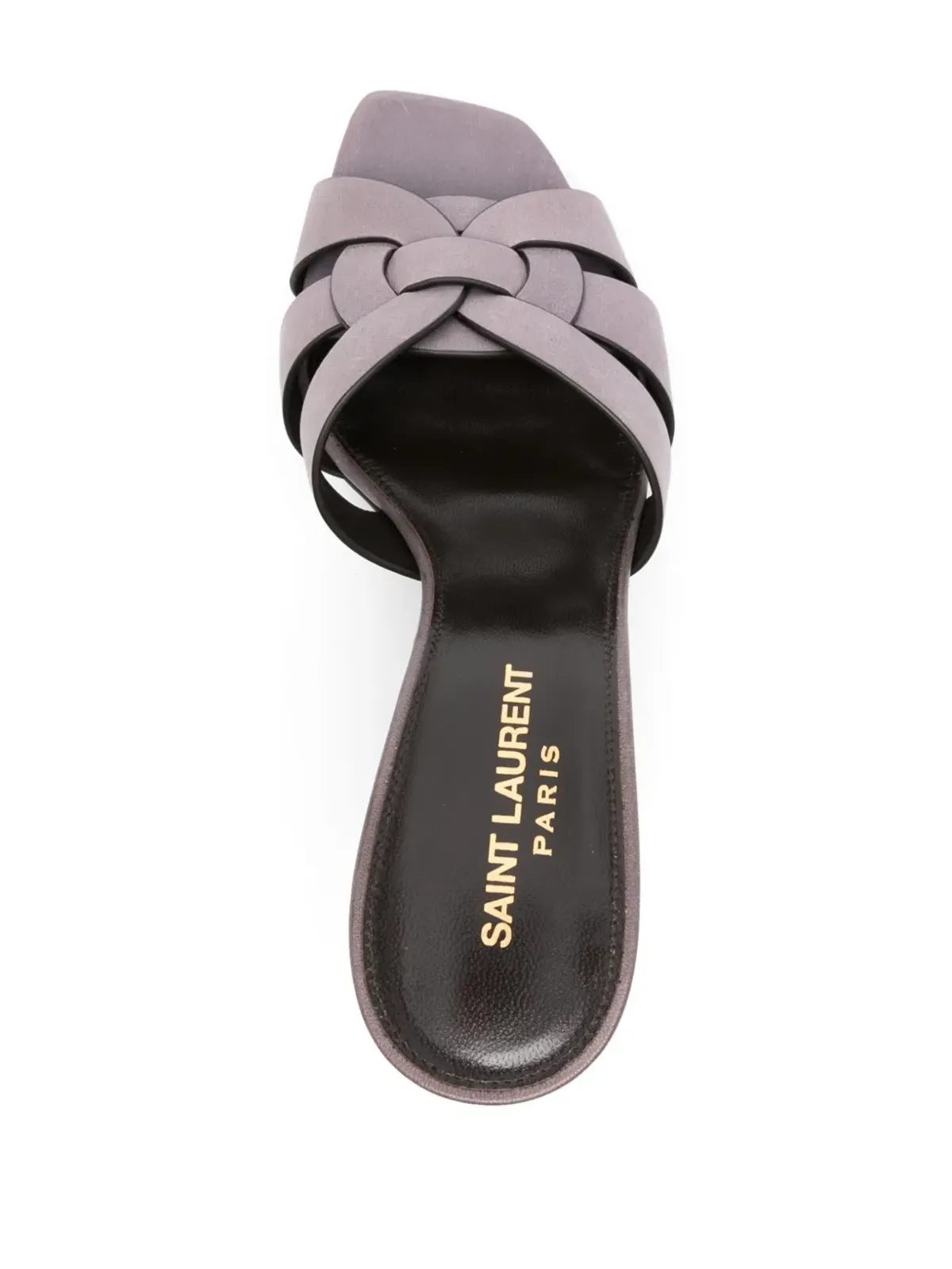 Saint Laurent トリビュート レザーサンダル - Purple - 画像4