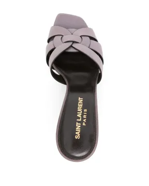 Saint Laurent トリビュート レザーサンダル - Purple - サムネイル4