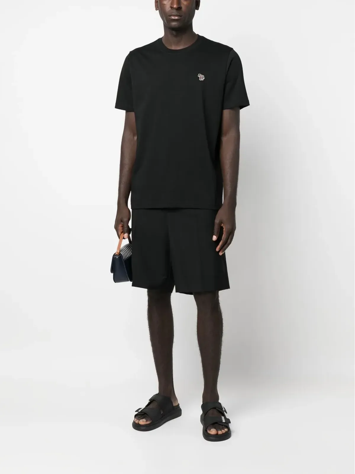 Paul Smith ゼブラロゴパッチ Tシャツ ブラック - 画像2