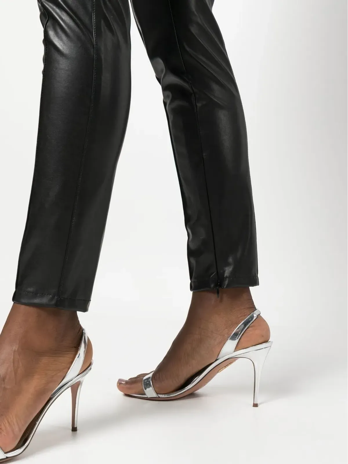 Ermanno Scervino フェイクレザーのスキニーパンツ - 画像5