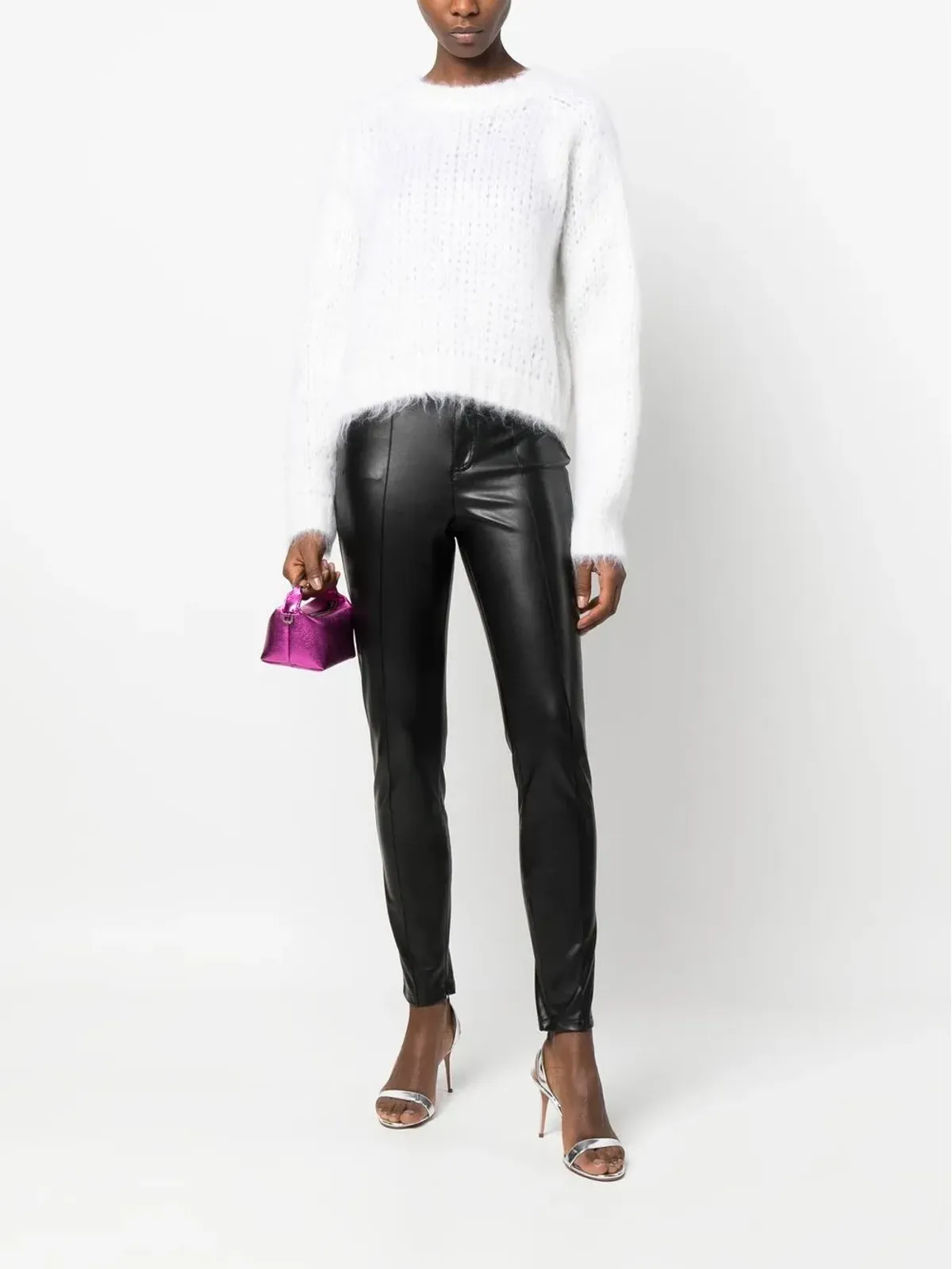 Ermanno Scervino フェイクレザーのスキニーパンツ - 画像2