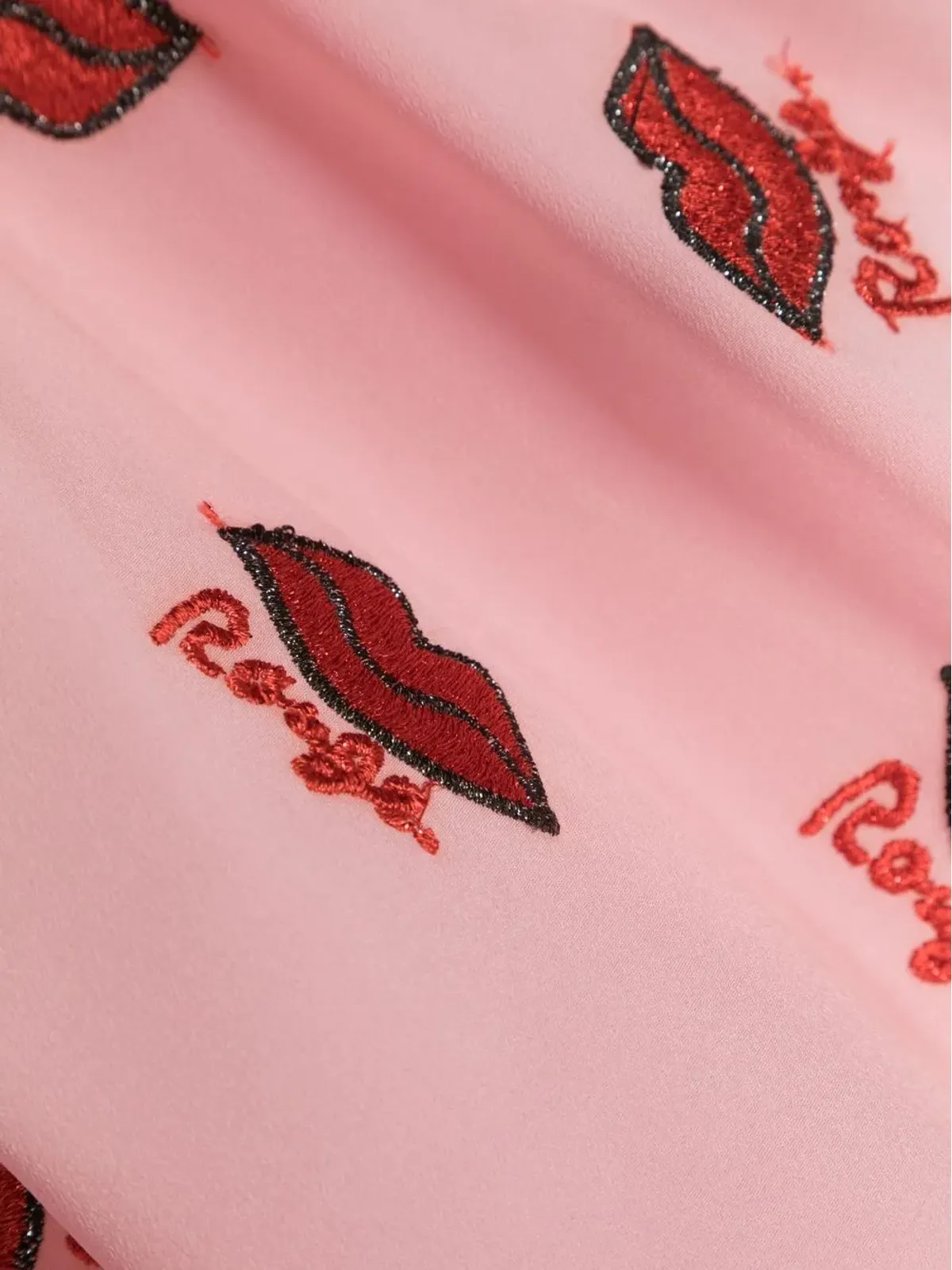 SONIA RYKIEL ENFANT リップモチーフプリント ノースリーブドレス - ピンク - 画像3
