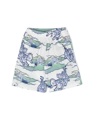 Kenzo Kids グラフィックプリントショーツ - サムネイル1