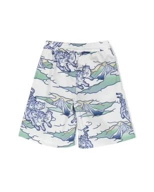 Kenzo Kids グラフィックプリントショーツ - サムネイル2