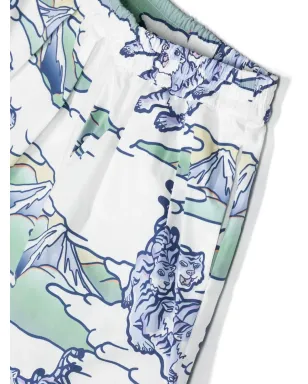 Kenzo Kids グラフィックプリントショーツ - サムネイル3
