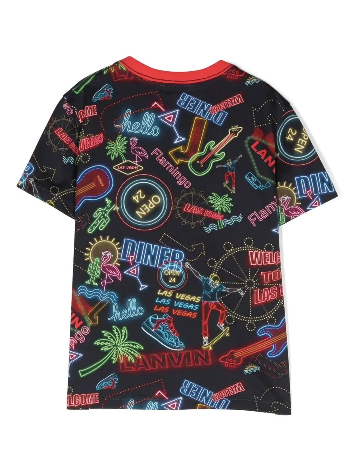 Lanvin Enfant グラフィックプリント クルーネックTシャツ - 画像2