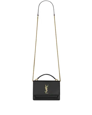 Saint Laurent Sunset サッチェルバッグ ブラック - サムネイル1