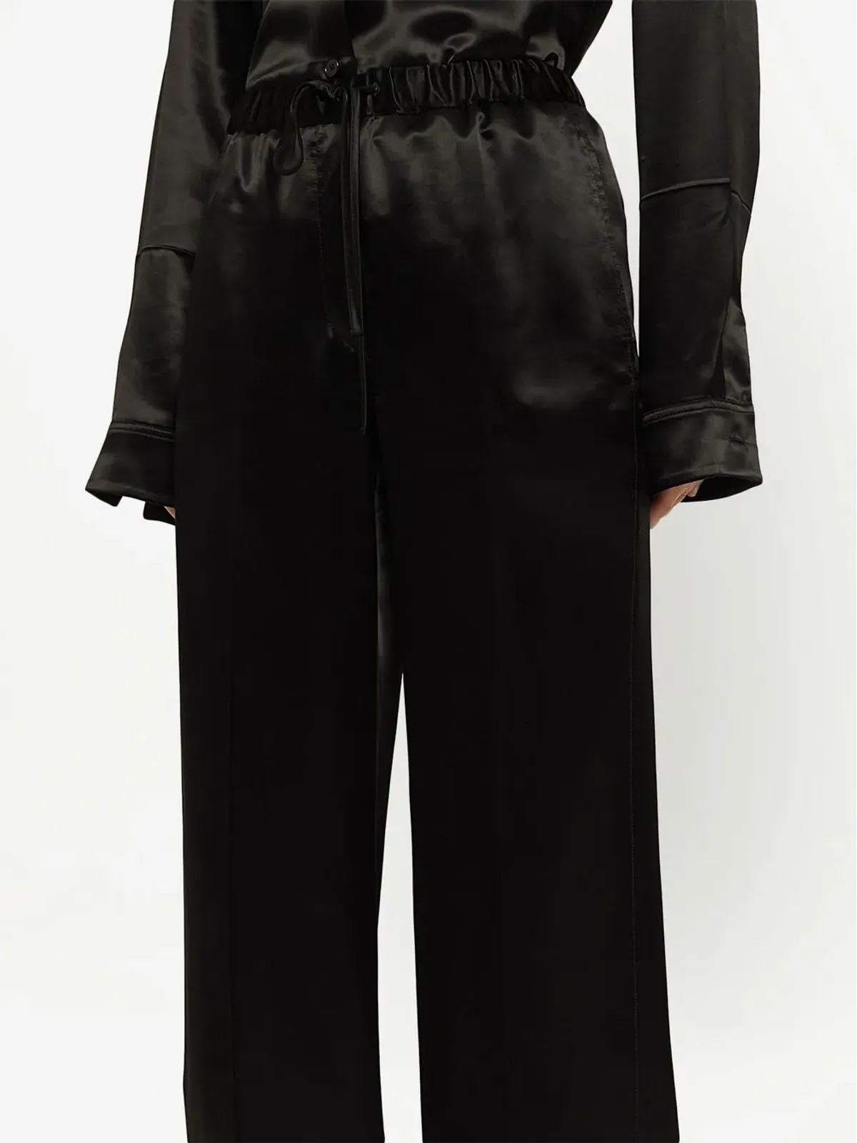 Jil Sander satin-finish trousers - Black - 画像5