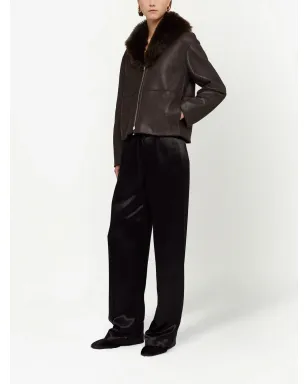 Jil Sander satin-finish trousers - Black - サムネイル3
