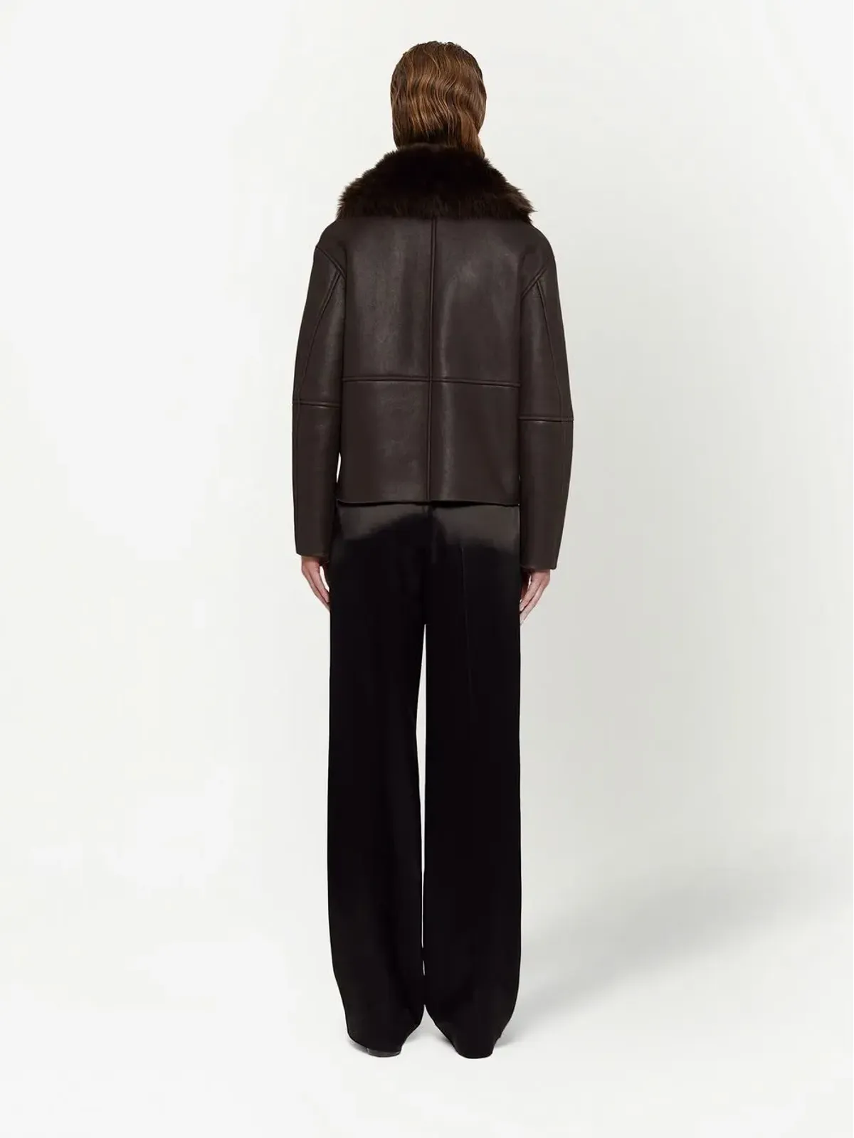 Jil Sander satin-finish trousers - Black - 画像4
