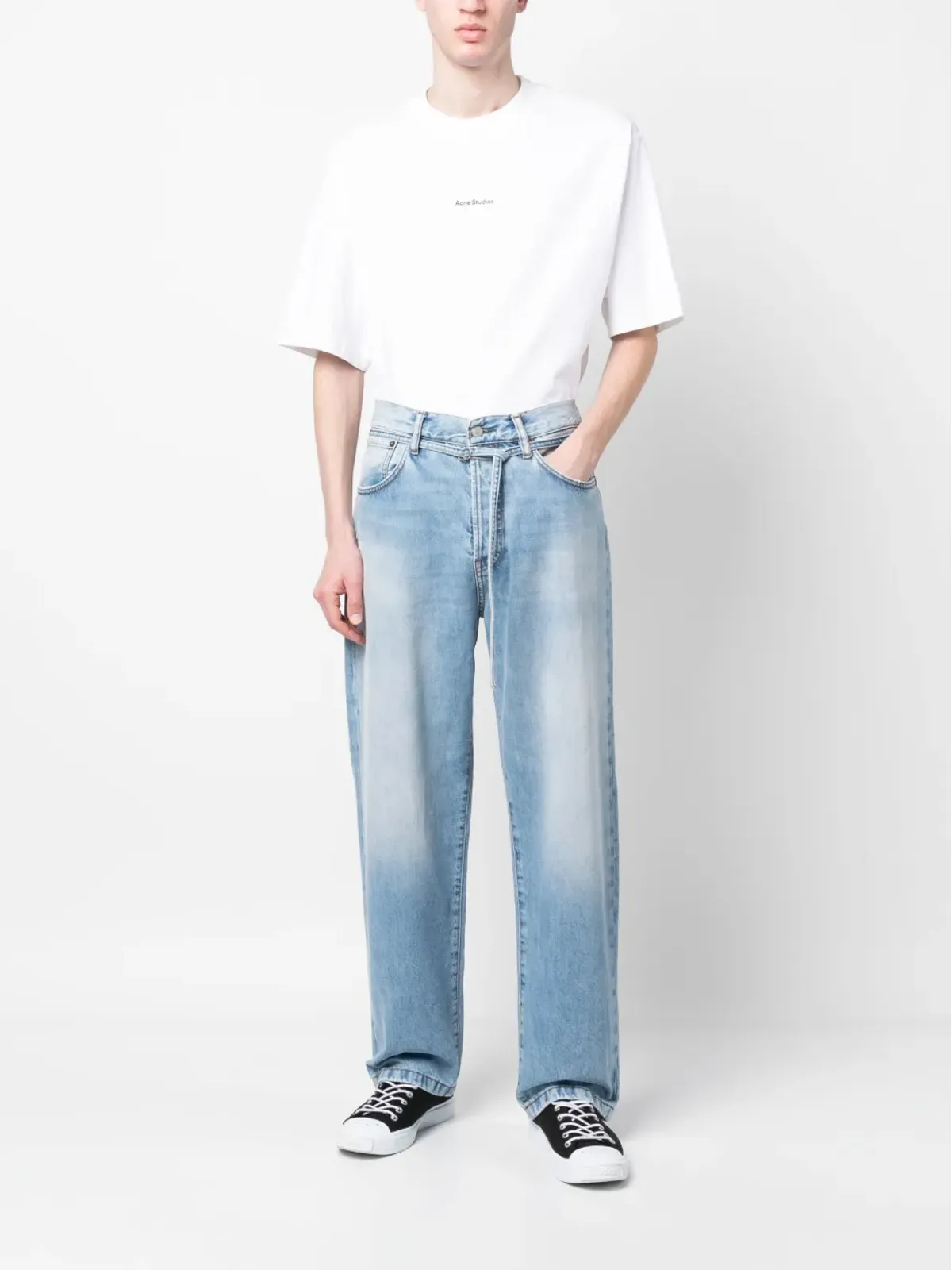 Acne Studios ストレートレッグ コットンジーンズ - 画像2