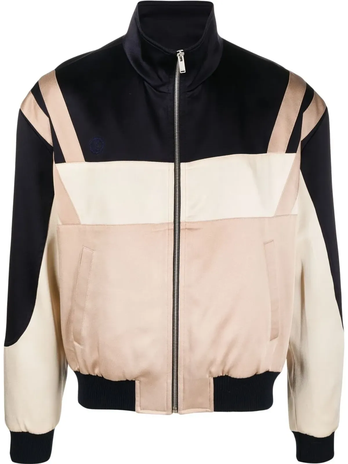 Saint Laurent パネル切替ジップアップボンバージャケット - 画像1