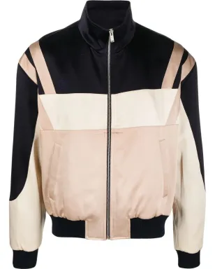 Saint Laurent パネル切替ジップアップボンバージャケット - サムネイル1