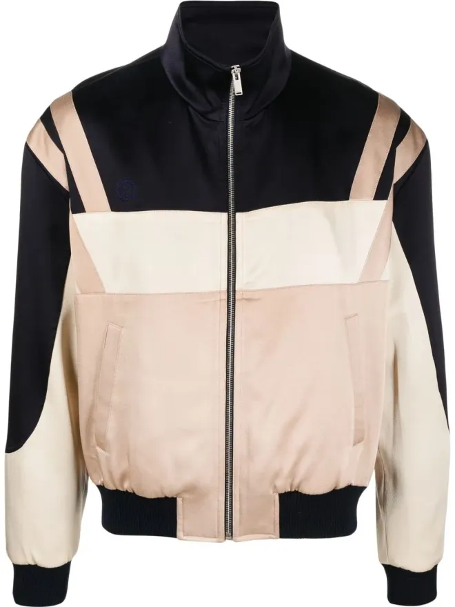 Saint Laurent Saint Laurent パネル切替ジップアップボンバージャケットの商品画像