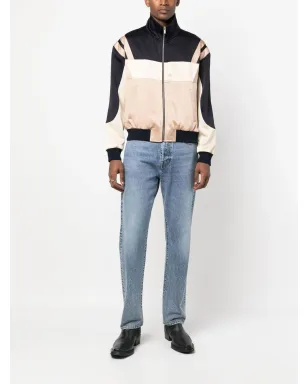 Saint Laurent パネル切替ジップアップボンバージャケット - サムネイル2